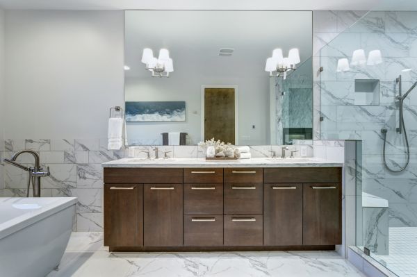 Bathroom Storage Installation in Longview